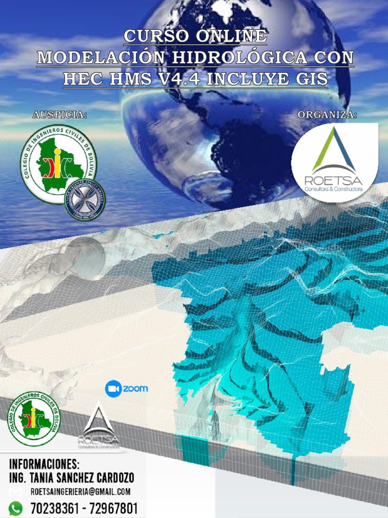 Curso Modelación Hidrológica Con Hec HMS V4.4 Incluye Gis | PDF ...