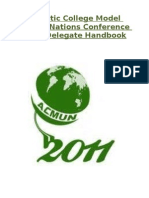 ACMUN 2011 Delegate Handbook