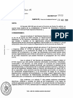 Decreto 922 de Santa Fe