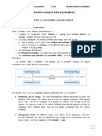 Chapitre II - Equilibres Liquide - Vapeur