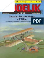 Modelik 2003.13 Samolot Kozlowskiego