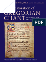 Pierre Combe, Dom Pierre Combe, Theodore Marier - The Restoration of Gregorian Chant - Solesmes and The Vatican Edition-Catholic University of America Press (2003) PDF