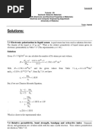 Solutions:: 7.3 Electronic Polarization in Liquid Xenon