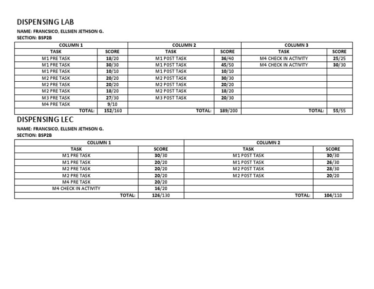 Student Performance Summary | PDF