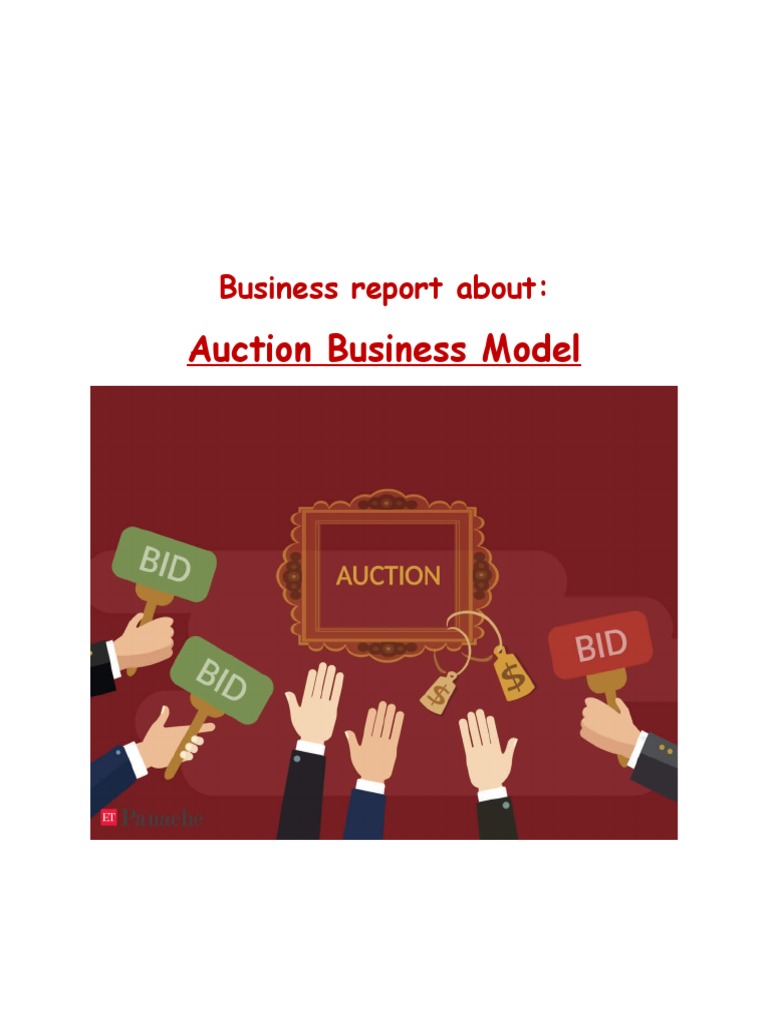 Auction Business Model PDF E Bay Auction