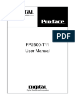 FP2500-T11 User Manual: Digital Electronics Corporation