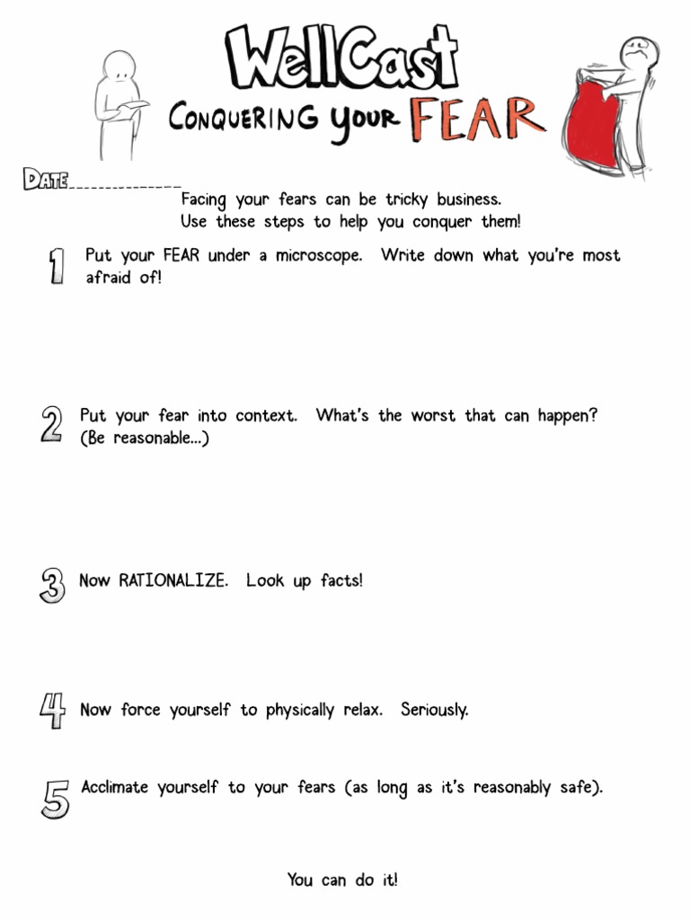 coping with fear worksheet