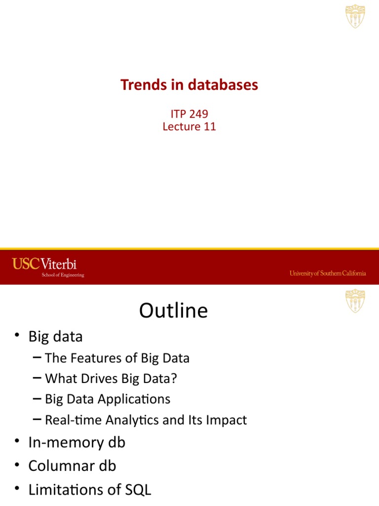 ITP250 Lecture 11 (2) - 4 | PDF | No Sql | Big Data