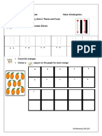 KG Numeracy Unit 2 - Tracing 11 and Counting Oranges