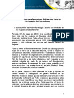 Mujeres Plan de Desarrollo 28 de Mayo