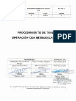 PTS-PRM-01 Operacion Retroexcavadora PDF