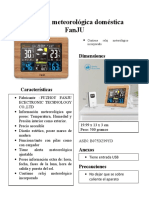 Estación Meteorológica Doméstica FanJU