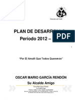 Plan de Desarrollo Amalfi 2012-2015 Aprobado