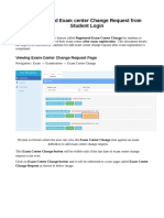 Registered Exam Center Change Request From Student Login