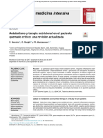 METABOLISMO Y TERAPIA NUTRICIONAL EN QUEMADOS Moreira