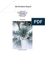 Palm Hardiness Report