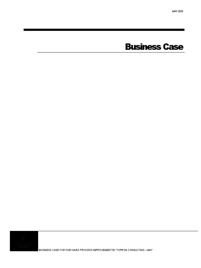 Business Case Template PDF Usability Business