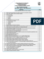 Tabla de Especificaciones Primer Examen Parcial Precalculo