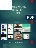 Daily Work 4th WEEK PPT: Tl:-Salman Khan