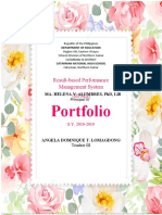 Portfolio: Result-Based Performance Management System (RPMS)