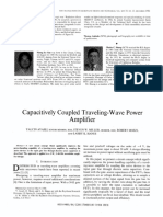 Capacitively Coupled Traveling-Wave Power Amplifier
