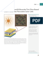 Cesium Titanium (IV) Bromide Thin Films Based Stable Lead-Free Perovskite Solar Cells