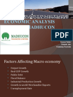 Economic Analysis of Madhucon: Presented By:-Deepali Agrawal Seema Yadav Deepak Jain Kuladeep Anumala