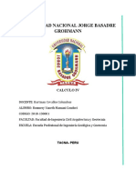 Universidad Nacional Jorge Basadre Grohmann: Calculo Iv