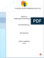 SEMINARIO DE INVESTIGACIÓN EDUCATIVA