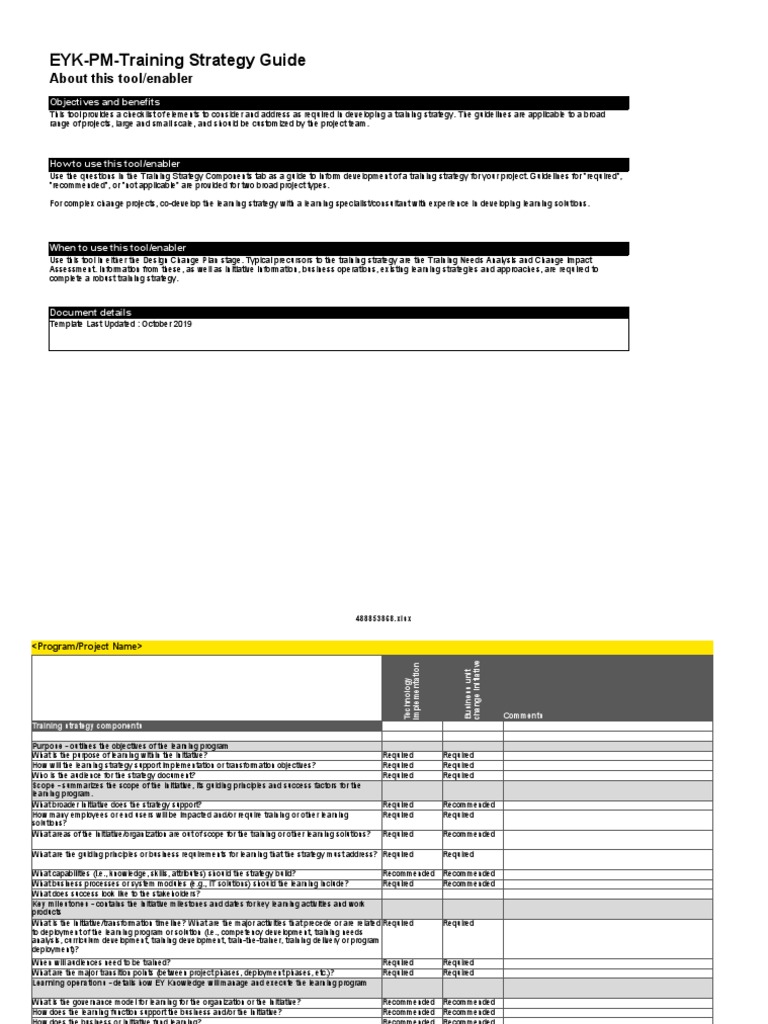 Training Strategy Development Guide | PDF | Competence (Human Resources ...