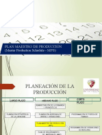 Plan Maestro de Producción (Master Production Schedule - MPS)