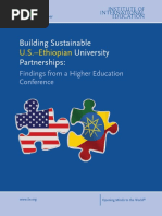 Building Sustainable University Partnerships:: U.S.-Ethiopian