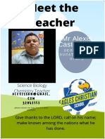 MR Alexis Castellanos: Science Biology Chemistry Teacher