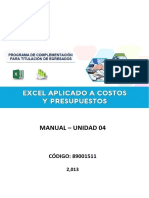 Manual Excel CP U4