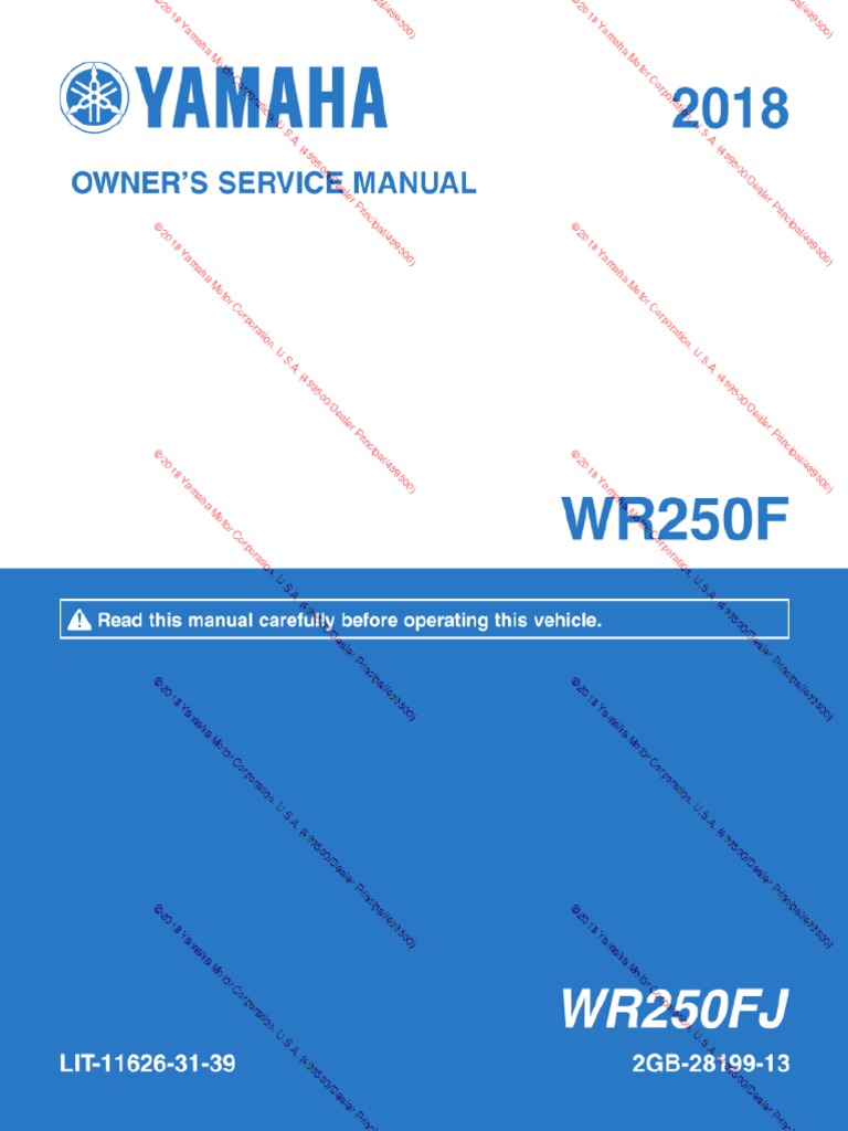 ⭐️超レア品！YAMAHA WR250F(W)オーナーズサービスマニュアル YAMAHA WR250F OWNER 2000-2024 SERVICE MANUAL | eBay