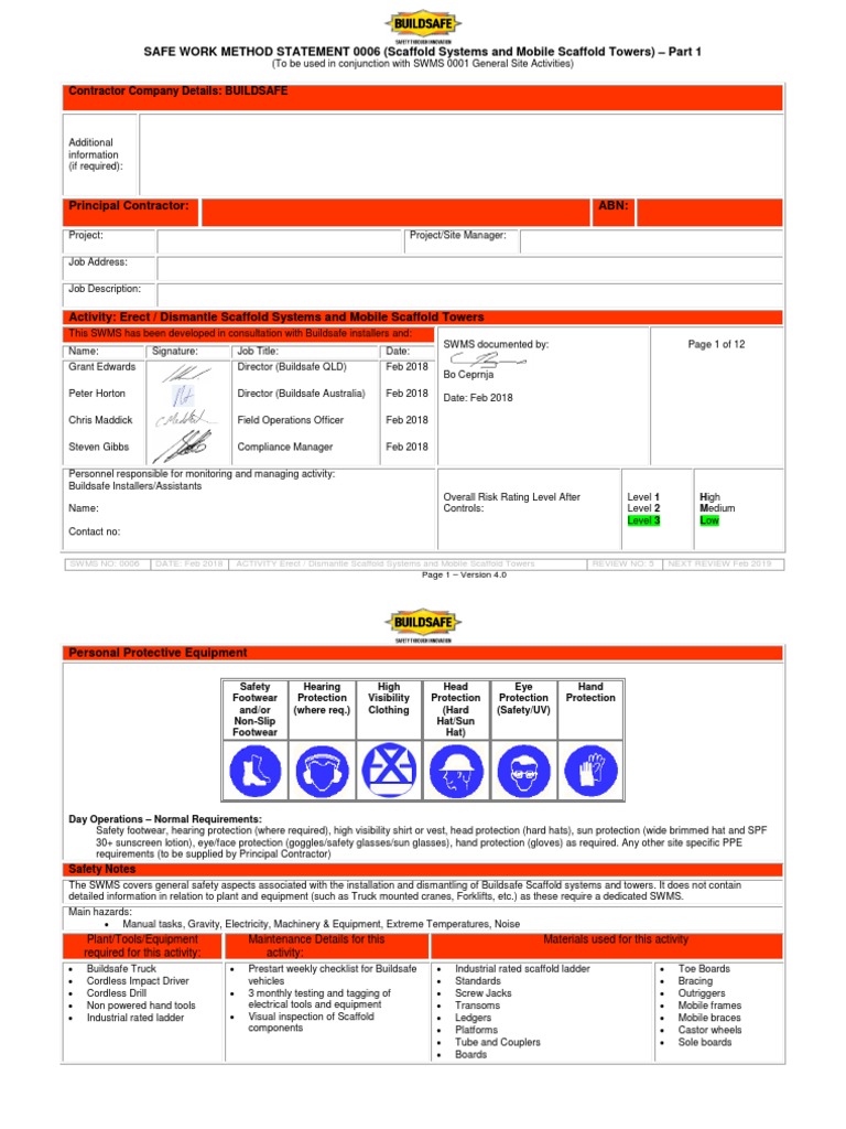 12 Vdocuments - MX - Safe-Work-Method-Statement-0006-Scaffold-Safe-Work ...