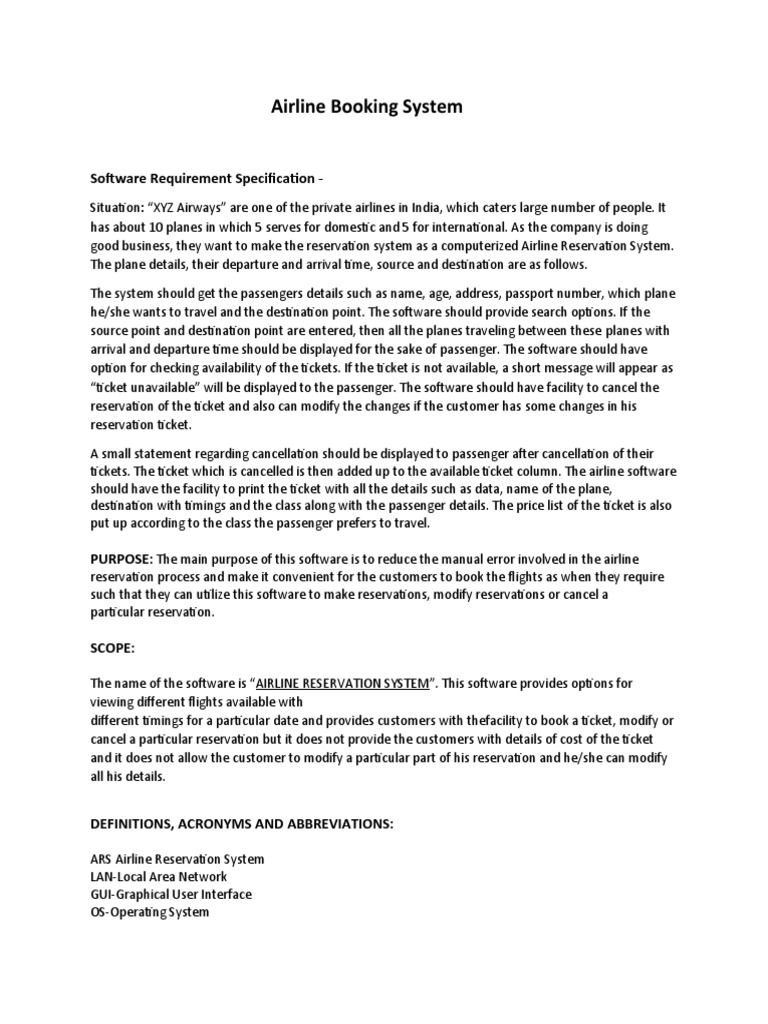 Airline Reservation System Overview | PDF | Cascading Style Sheets ...