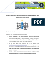 TALLER 1 – EMPRESARIO DE ÉXITO, CARACTERÍSTICAS DE LOS PROFESIONALES DEL ÁREA DE MÚSICA EN EL MUNDO LABORAL