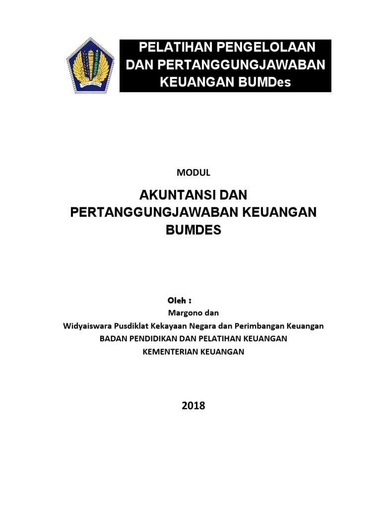 Akuntansi dan Pertanggungjawaban BUMDes | PDF | Pengelolaan Keuangan & Uang