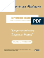 Imprimible Emparejamientos Lógicos - Frutas 13x13 PDF