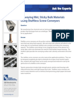 Conveying Wet, Sticky Bulk Materials