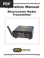 Operation Manual: Kino/Lumen Radio Transmitter