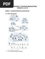 Computer Networks - A Top Down Approach: Notes (Chapters 1, 2, 3, 9)