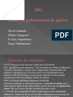 IPG Índice de Potenciación de Género: David Andrade. Eliana Anangono. Evelyn Angamarca. Jorge Andramunio