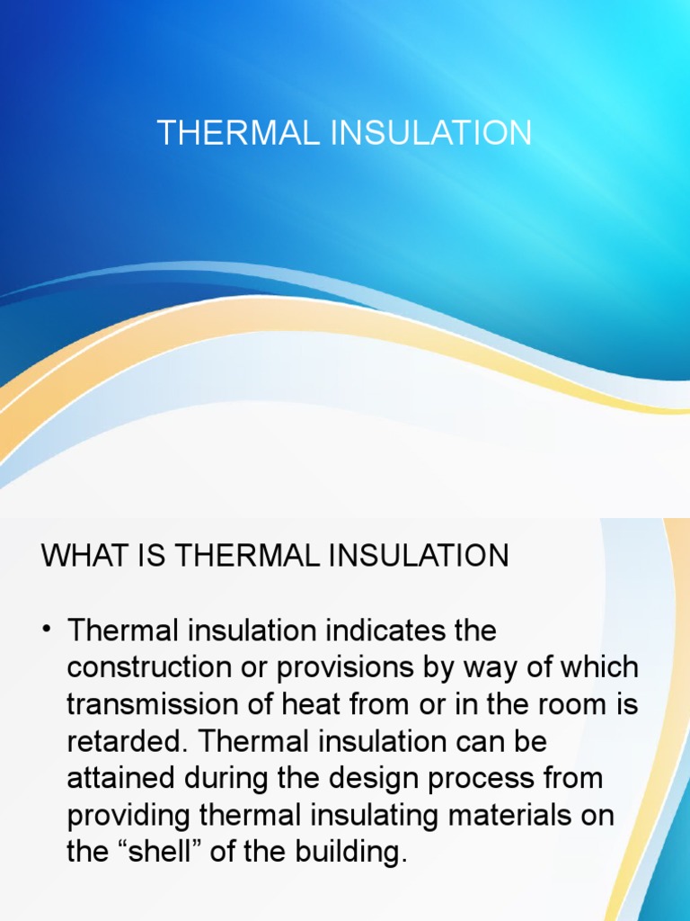 Thermal Insulation | PDF
