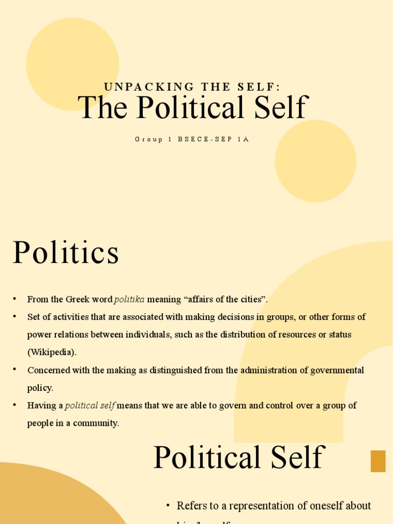 Understanding the Political Self | PDF | Self | Identity (Social Science)