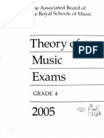 Abrsm Theory of Music Exams Grade 4 2005
