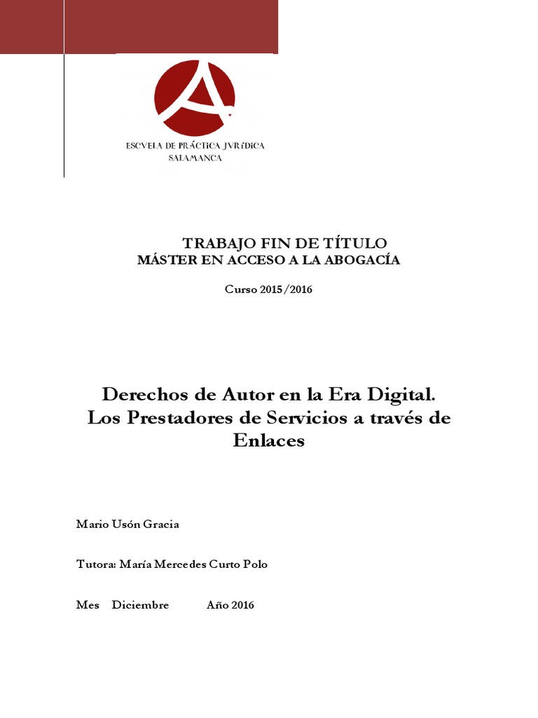 Derechos de Autor en La Era Digital PDF | PDF | Derechos de autor ...