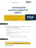 Instructivo Pre-Inscripción SaberPro-SaberTyT 2020-2