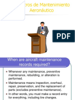 Registros de Mantenimiento Aeronáutico